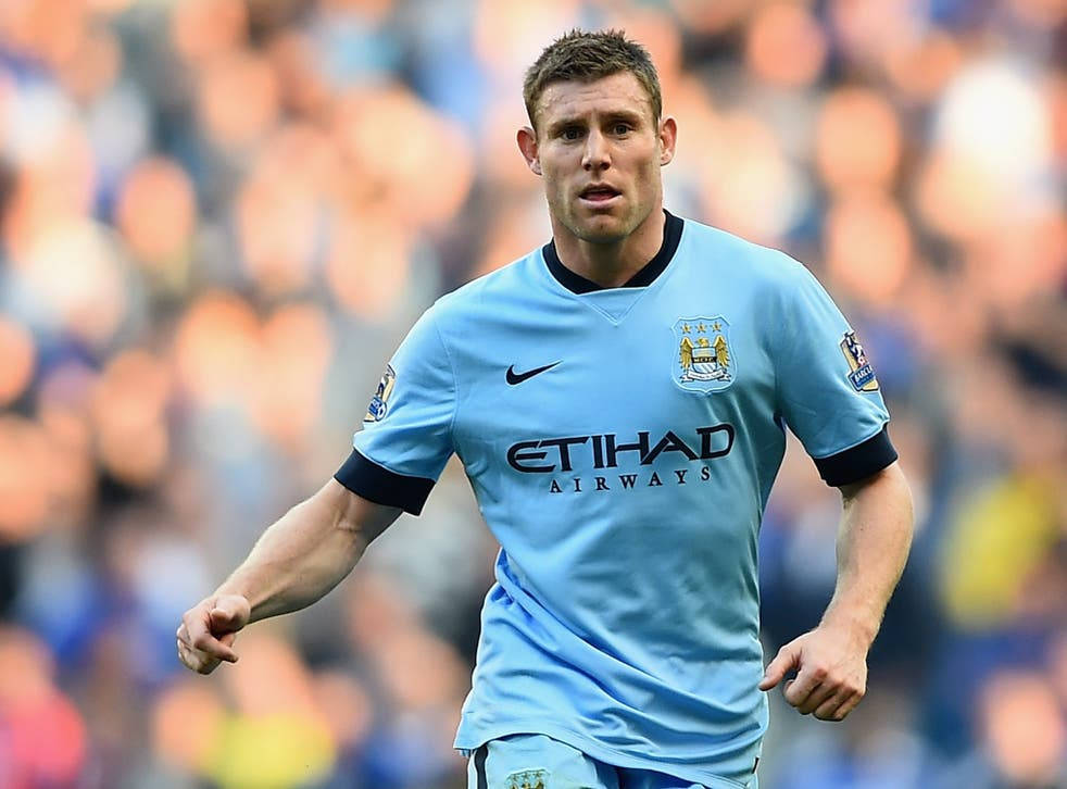 James Milner Playing For Manchester City Wallpaper