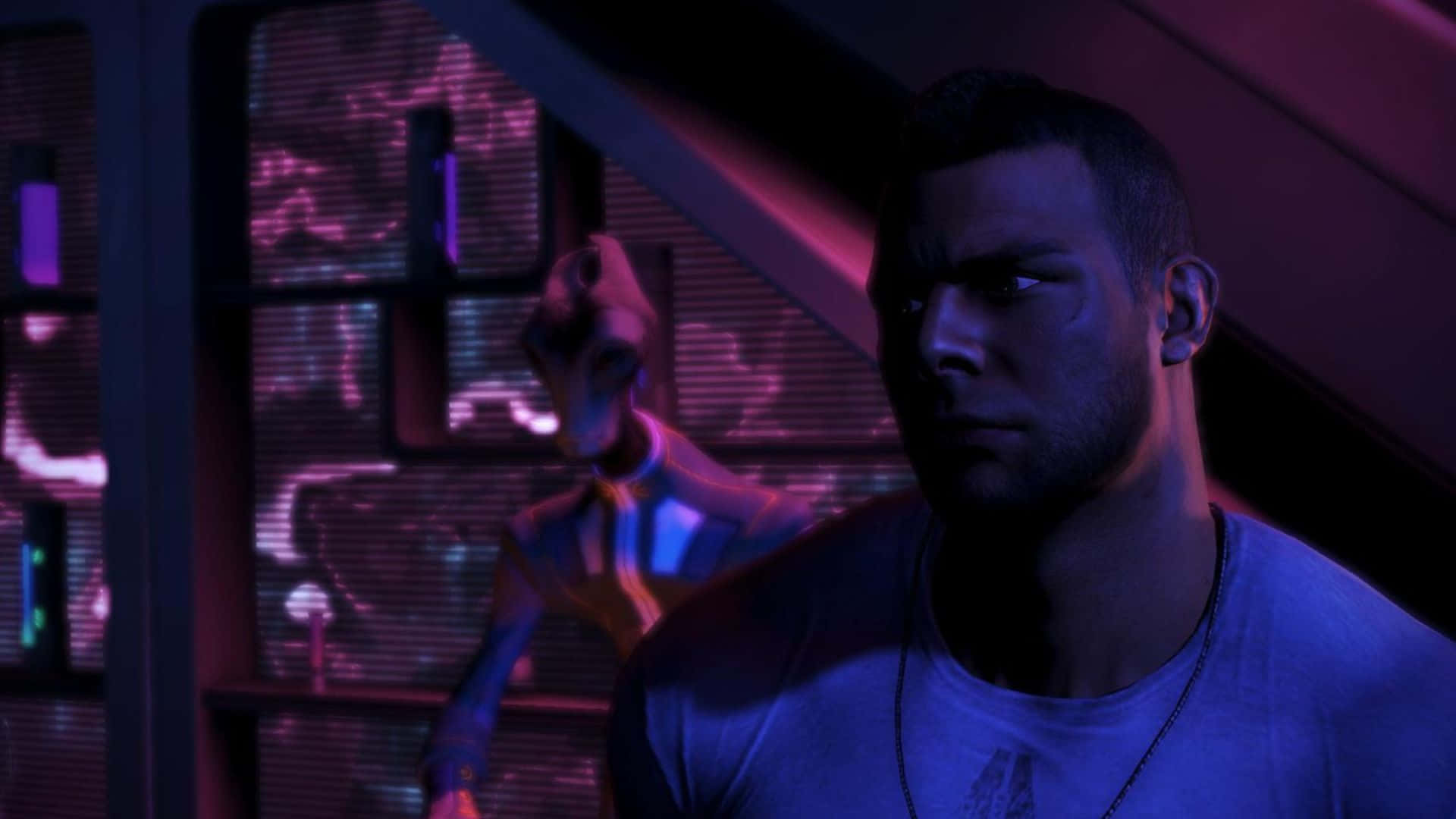 James Vega - Intense Soldier of the Mass Effect Universe Wallpaper