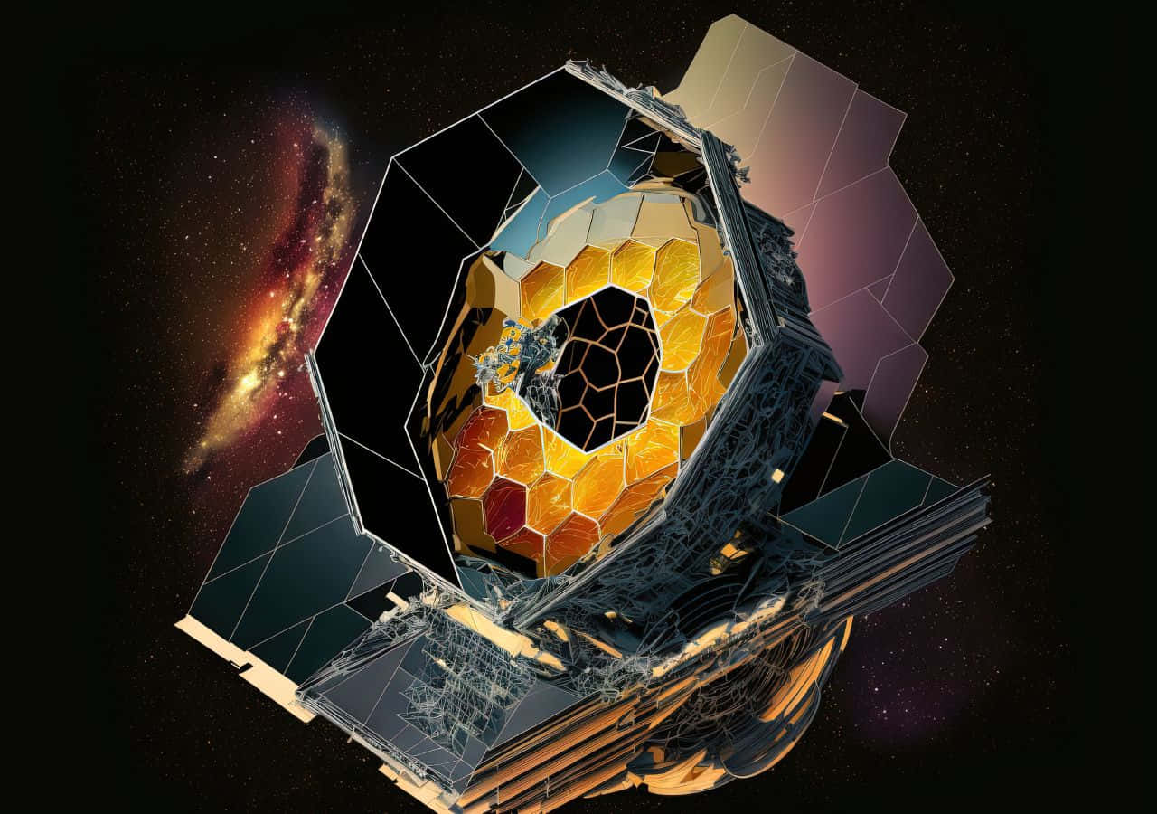 James Webb Space Telescope Artistic Render Wallpaper