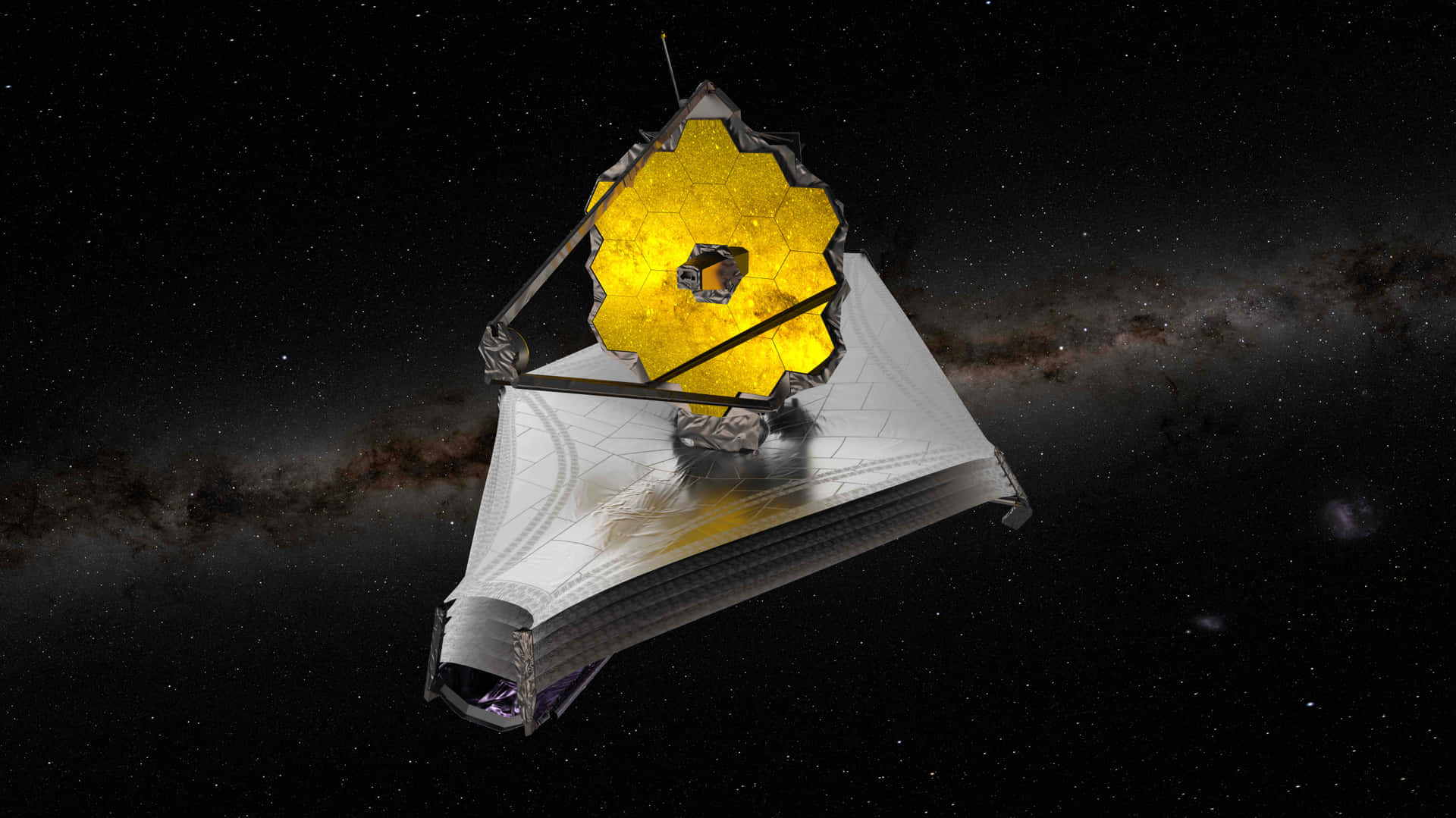 James Webb Space Telescope In Orbit Wallpaper