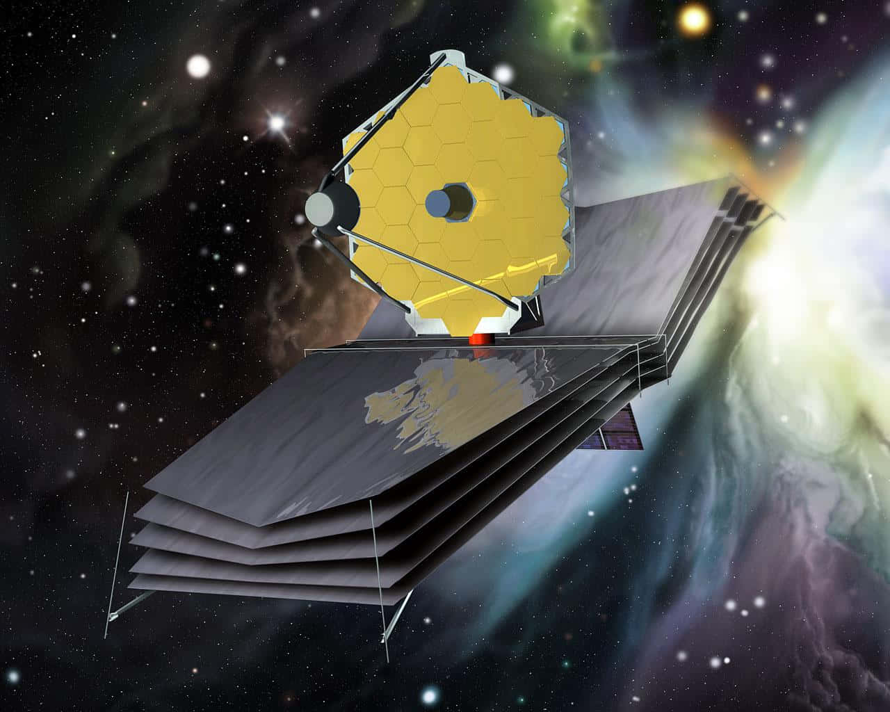 James Webb Space Telescope In Orbit Wallpaper