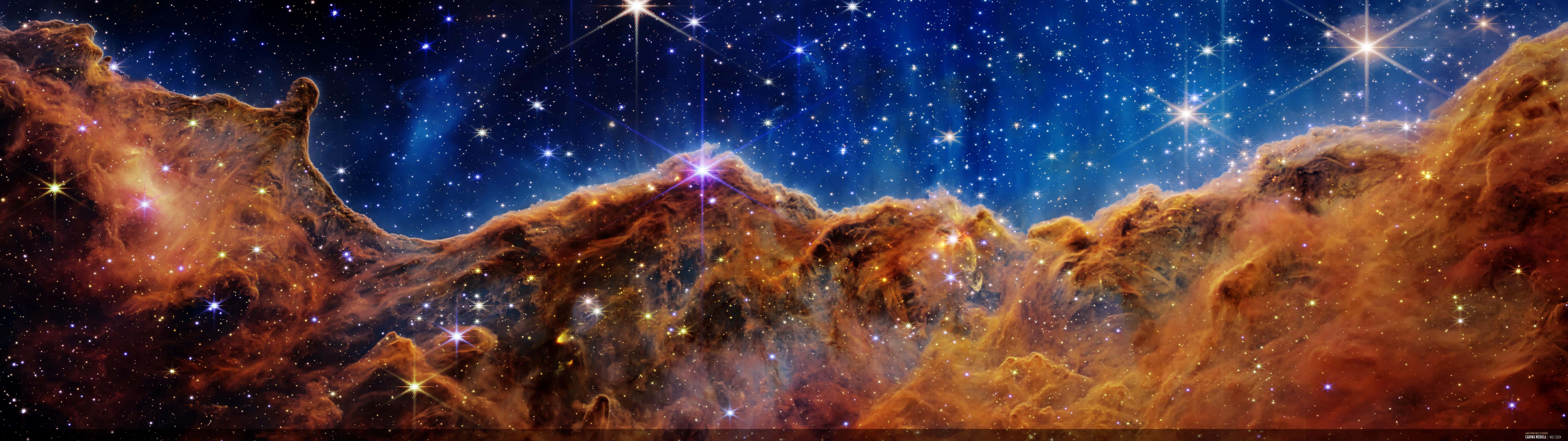 Immaginedi Una Scena Spaziale Del Telescopio James Webb.