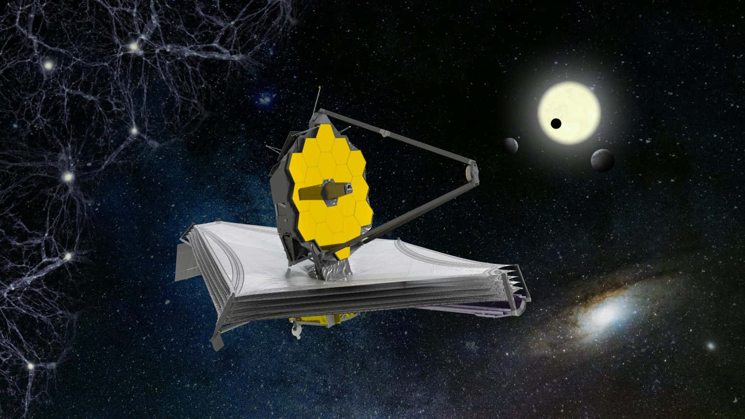 Astronomisk James Webb Telescope Billede Tapet
