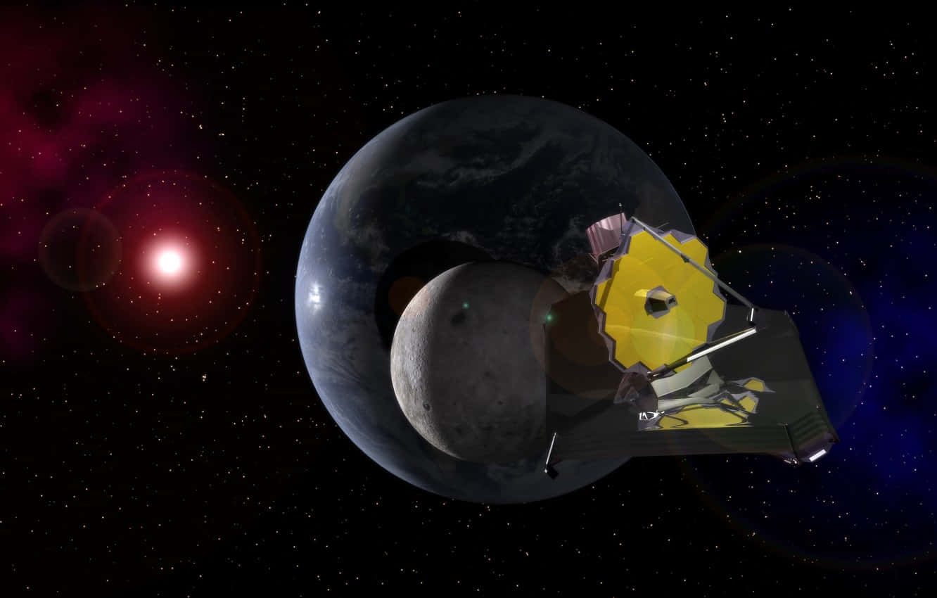 James Webb Telescope Måne Billed Tapet