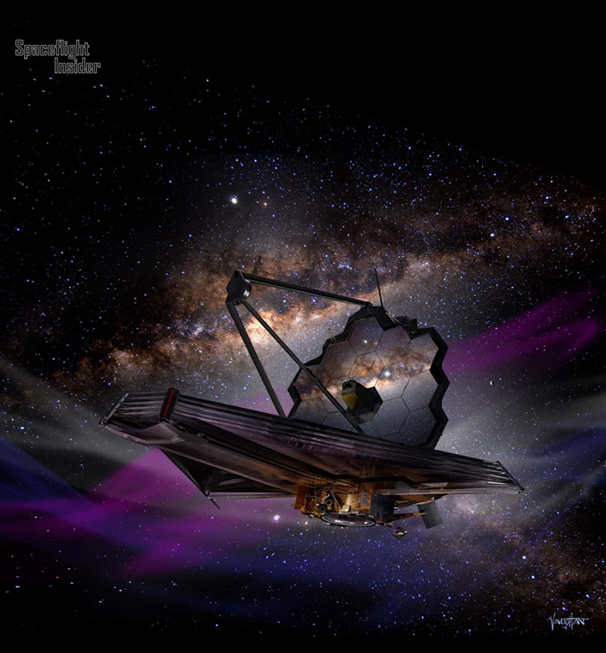 En fantastisk billed af James Webb teleskopet