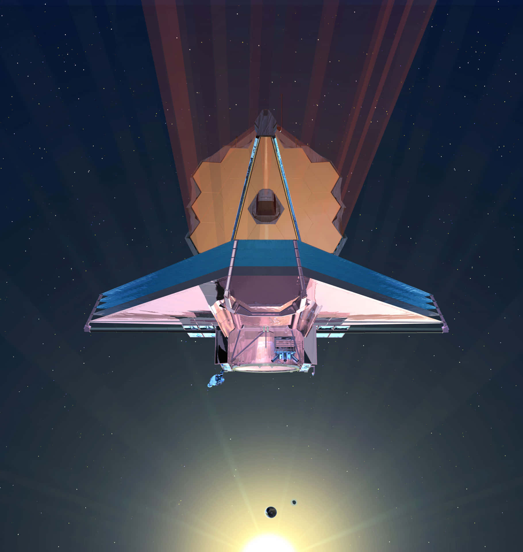 Billede af James Webb Telescope Solen
