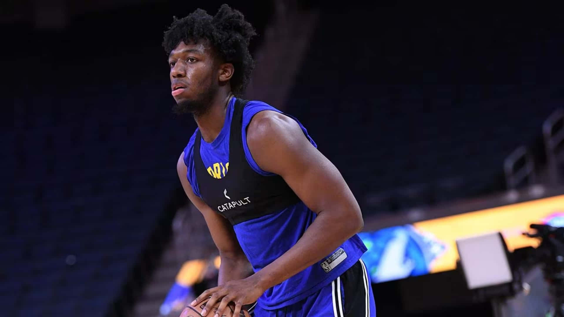 James Wiseman Warriors Practice Session Wallpaper