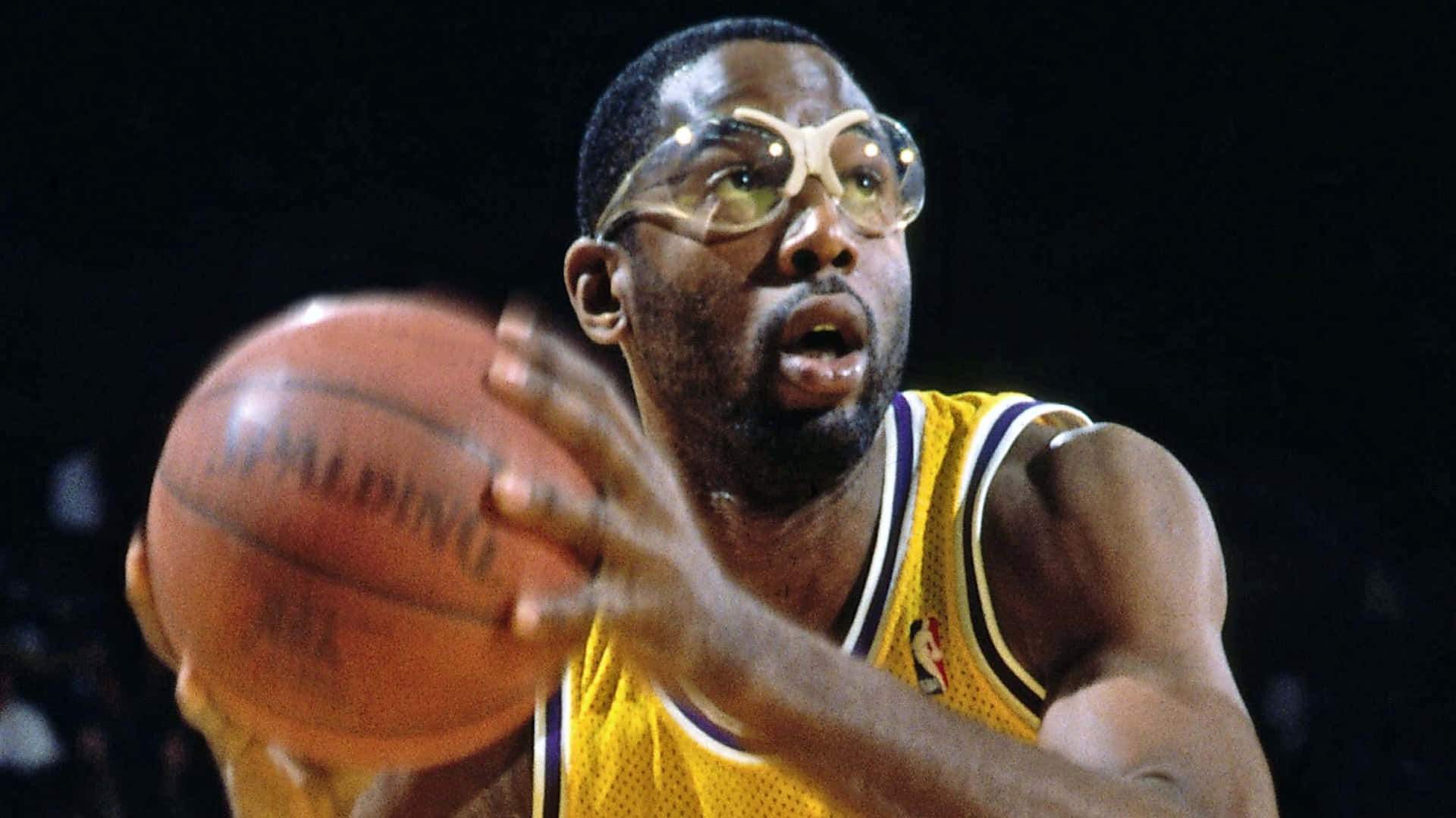 James Worthy Game Face Basketball Photography Wallpaper