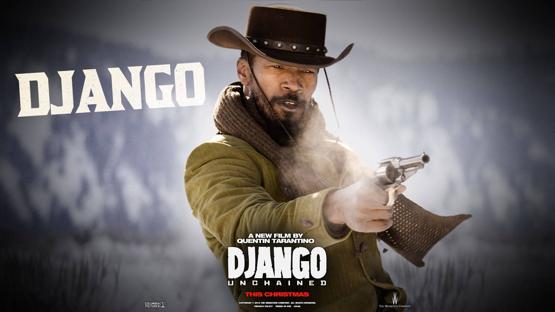 Jamie Foxx Django Unchained Poster Wallpaper