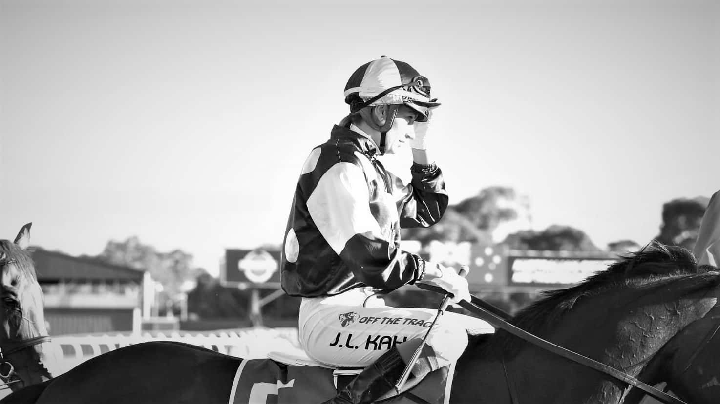 Horse racing champion Jamie Kah in full stride Wallpaper