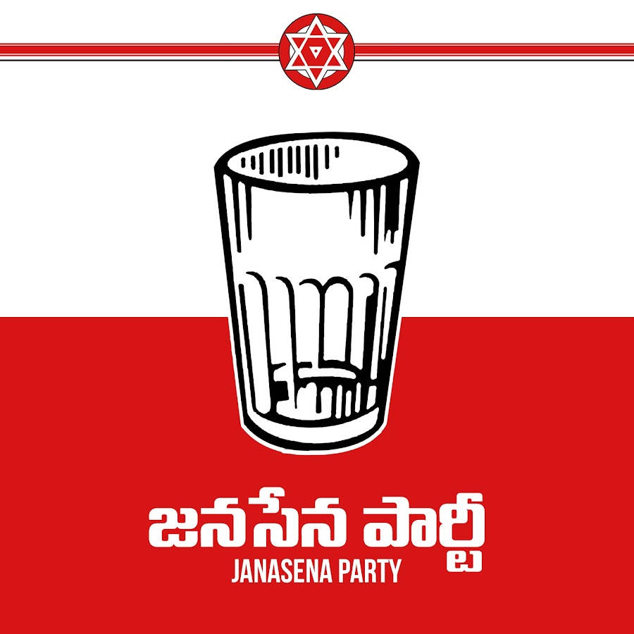 Janasena Party Glass Cup Wallpaper