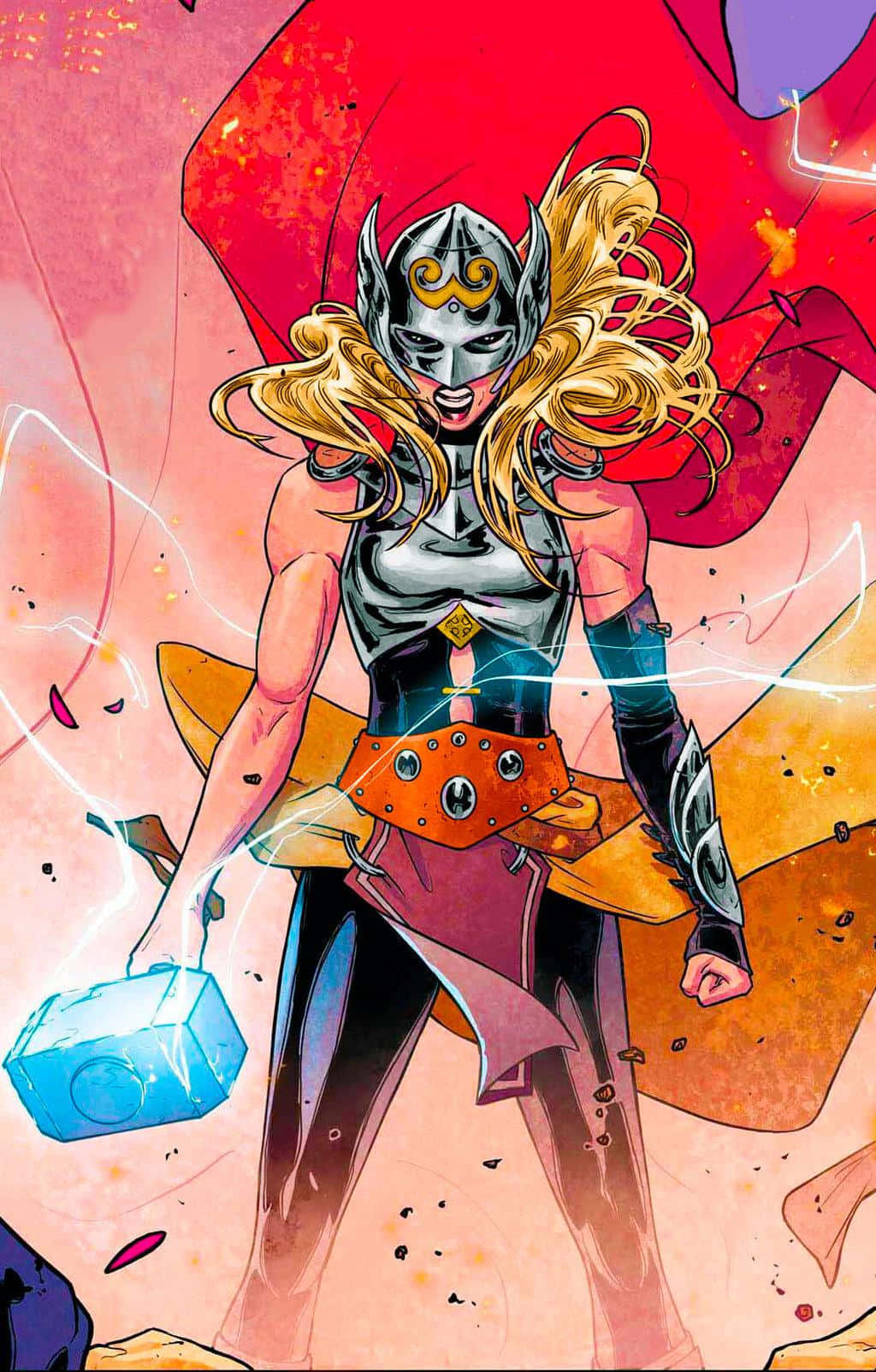 Jane Foster standing tall and powerful in her costume Wallpaper