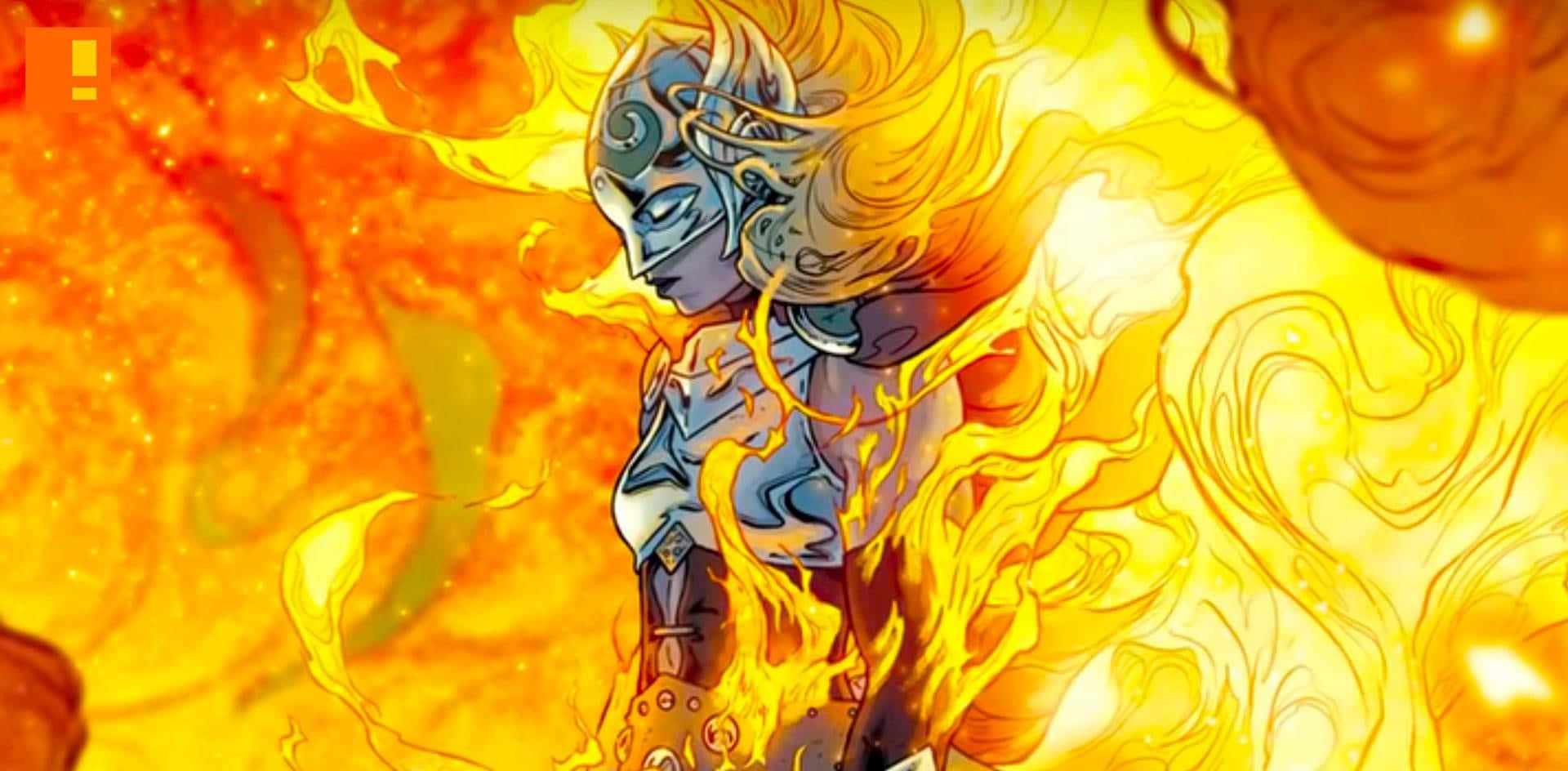 Jane Foster as Mighty Thor in her vibrant and powerful glory Wallpaper