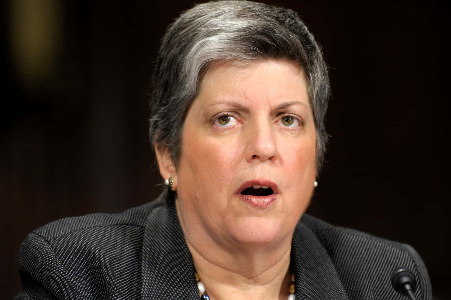Janet Napolitano discussing her legacy Wallpaper