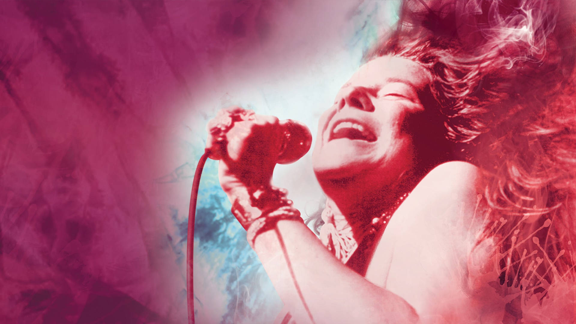Pósterde Janis Joplin, Cantante. Fondo de pantalla