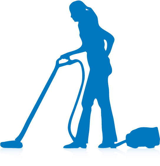 Janitor Cleaning Floor Silhouette PNG