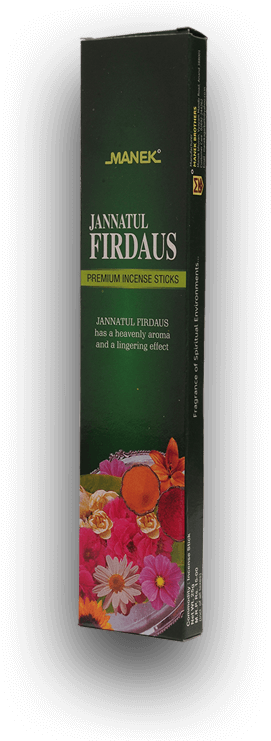Jannatul Firdaus Incense Sticks Packaging PNG