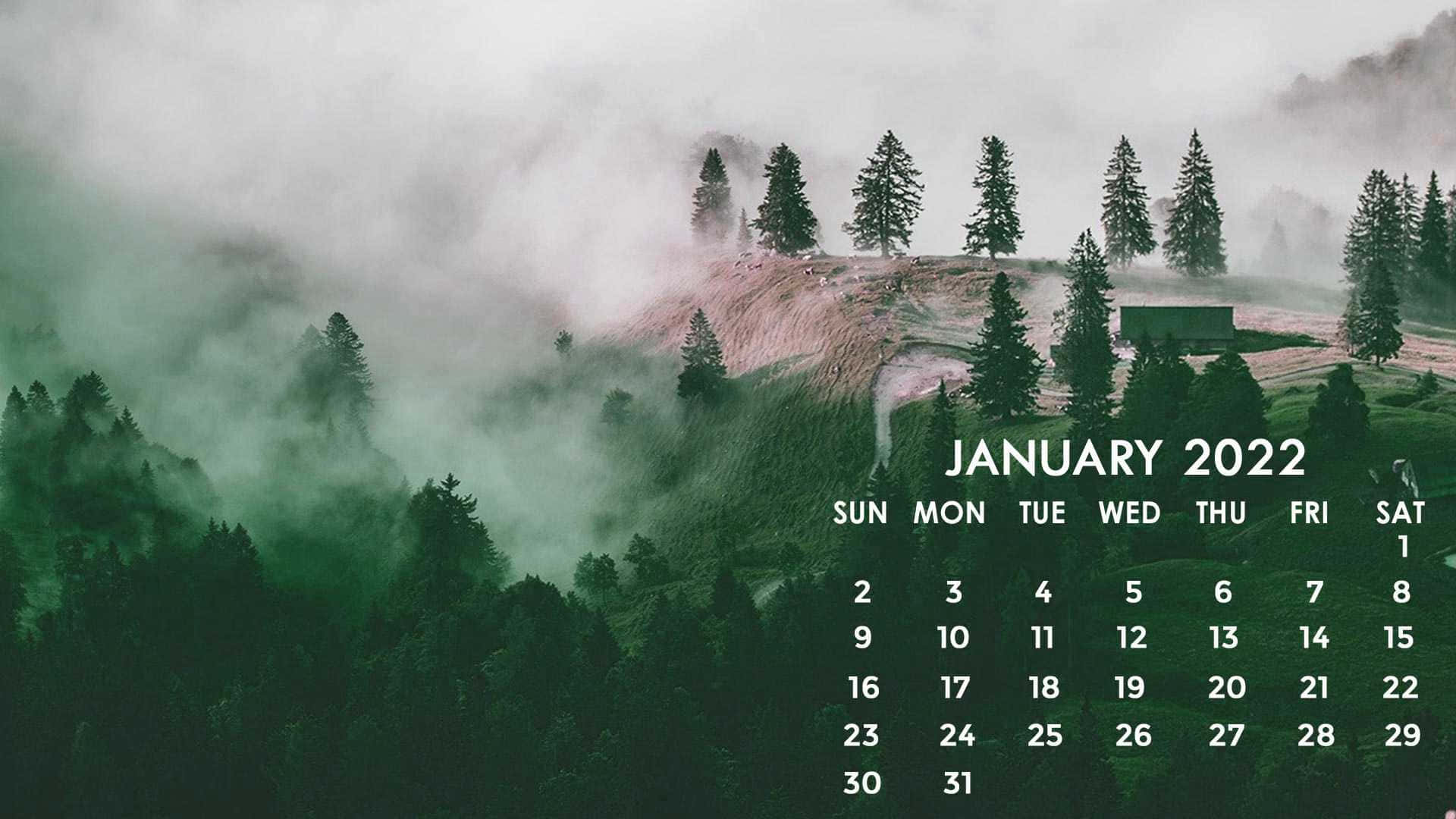 Download January 2022 Calendar 1920 X 1080 Background Wallpapers com