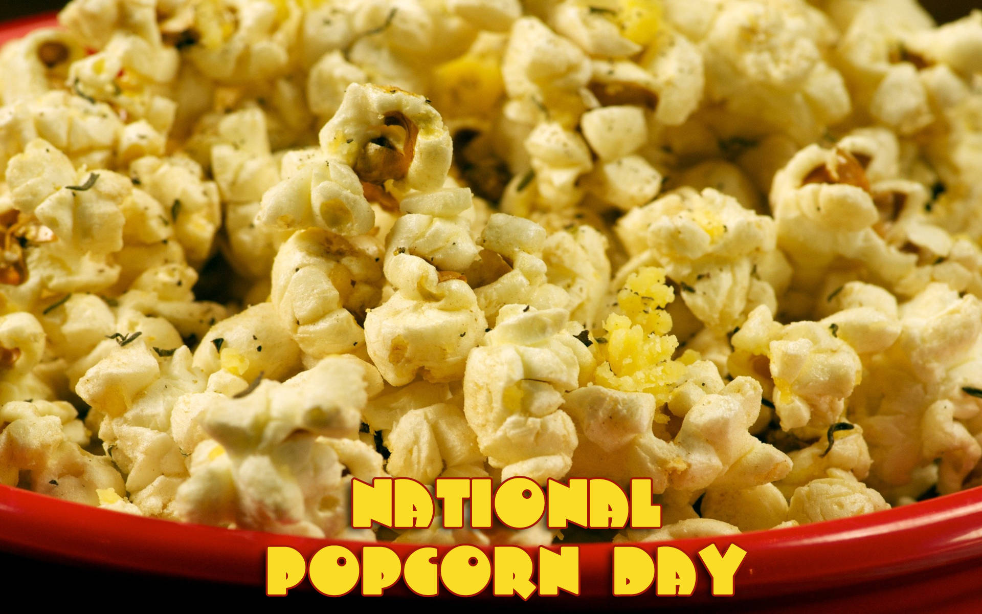 January National Popcorn Day Wallpaper