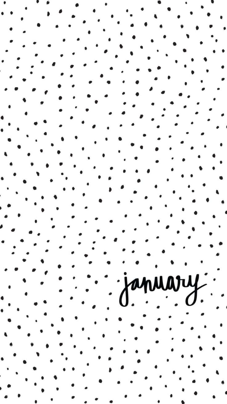 Take advantage of the January sales with January Phone Wallpaper