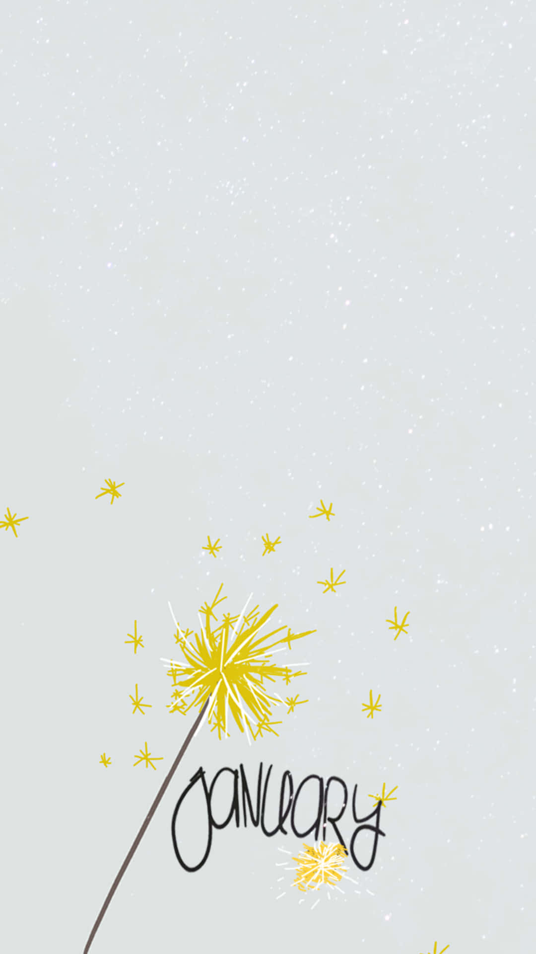 Sparkle Fireworks Art January Phone Wallpaper