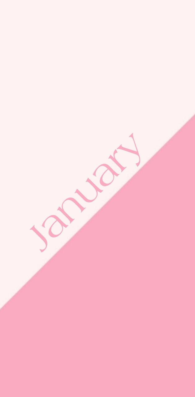 January Pink Block Wallpaper