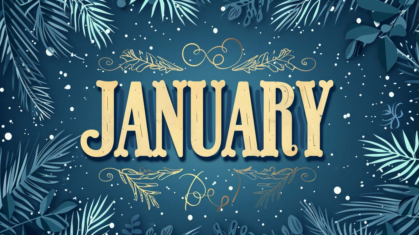 January Winter Aesthetic Background Wallpaper