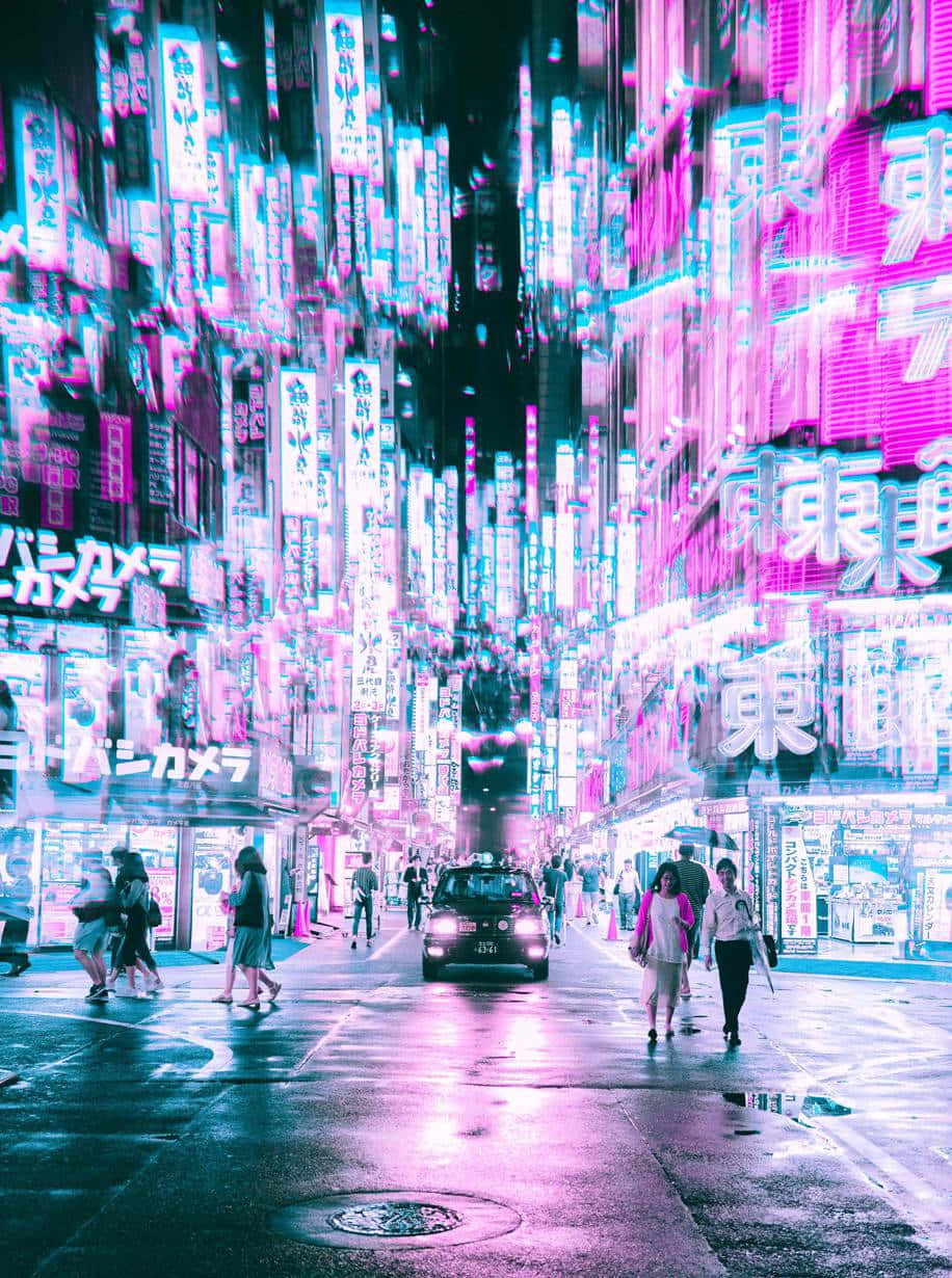Futuristic Japan Cyberpunk Picture