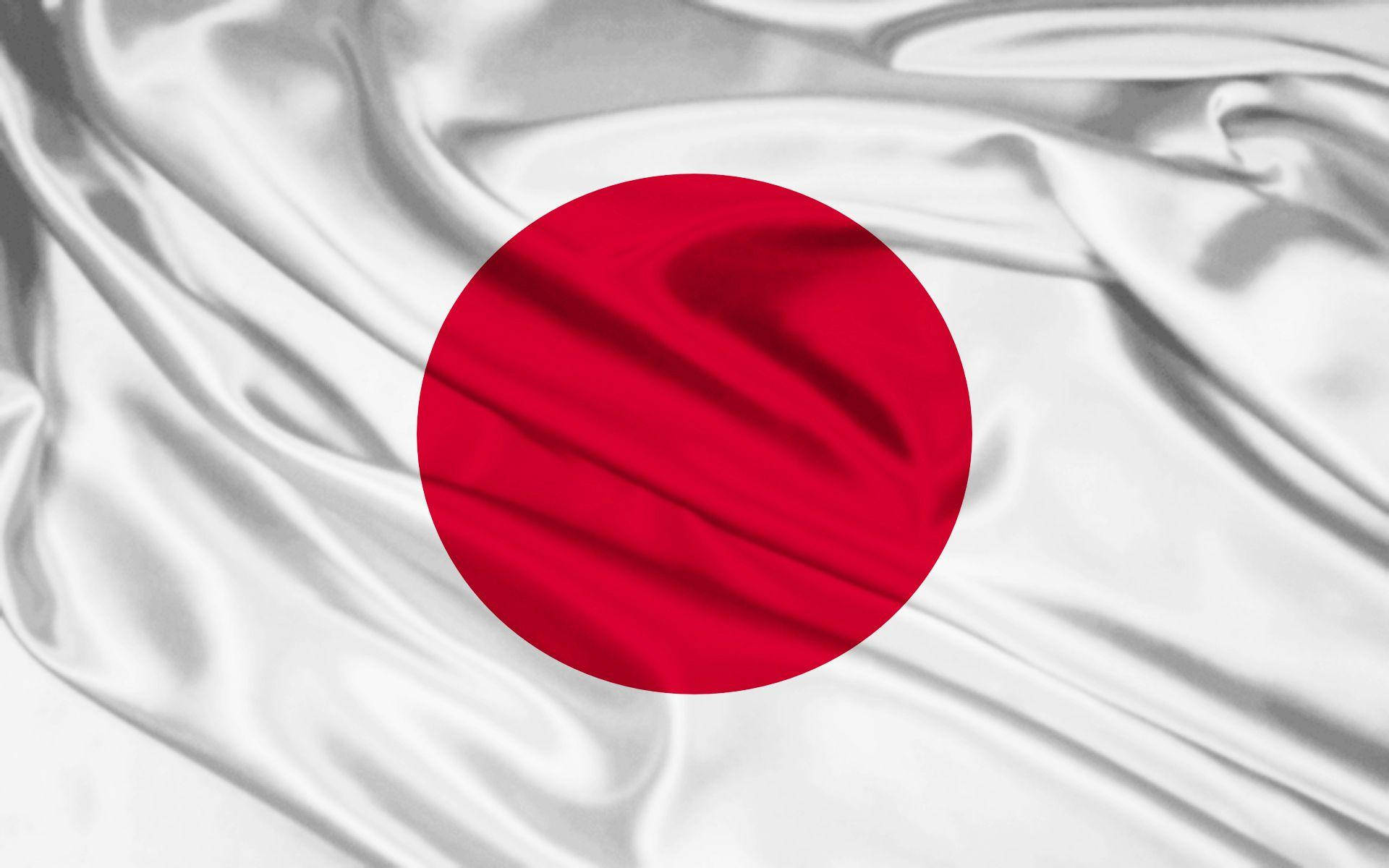 Bandeirado Japão Feita De Tecido De Seda. Papel de Parede