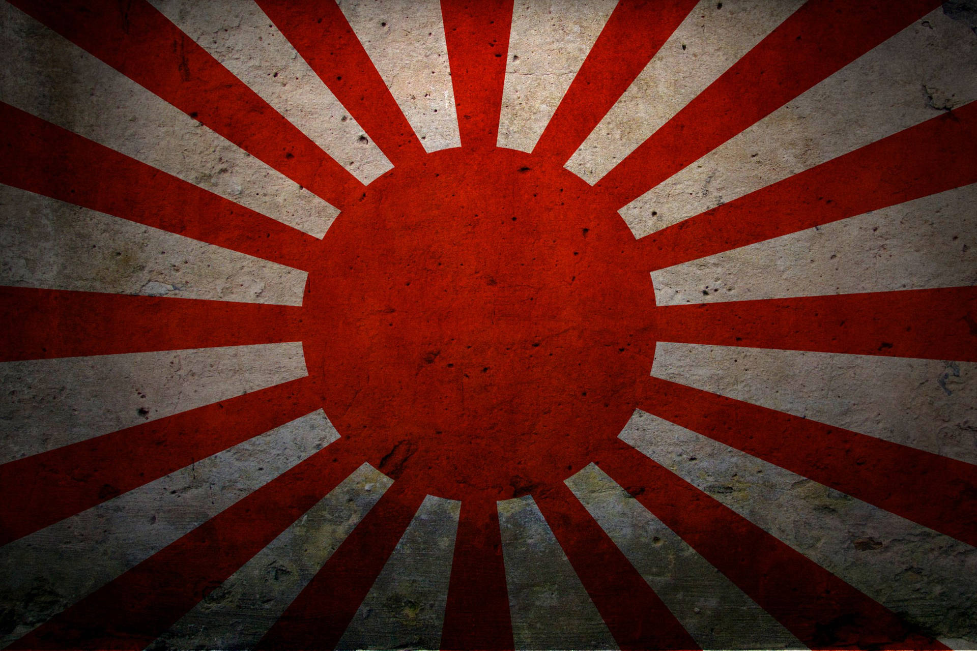 Bandeirado Japão Em Uma Parede Empoeirada. Papel de Parede