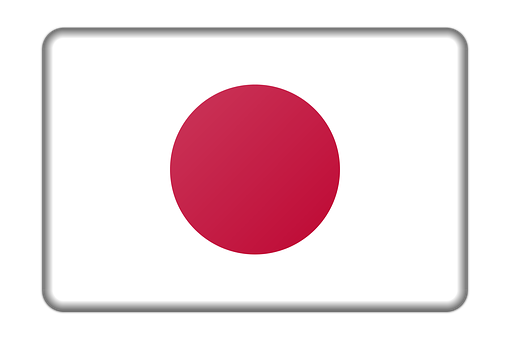 Japan Flag Simple Graphic PNG
