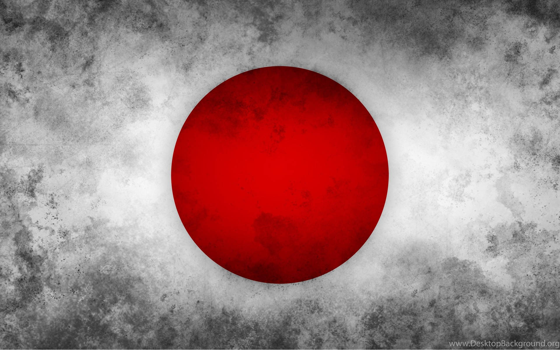 Japanflagga Med En Grunge-bakgrund. Wallpaper