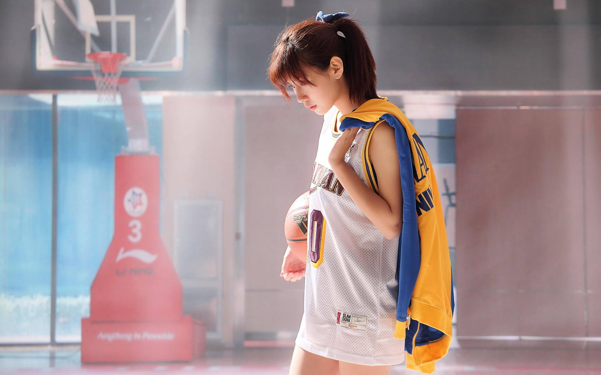 Camisetade Baloncesto De Chica Japonesa Fondo de pantalla