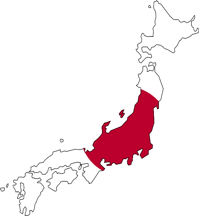 Japan Map Highlighting Kanto Region.png PNG