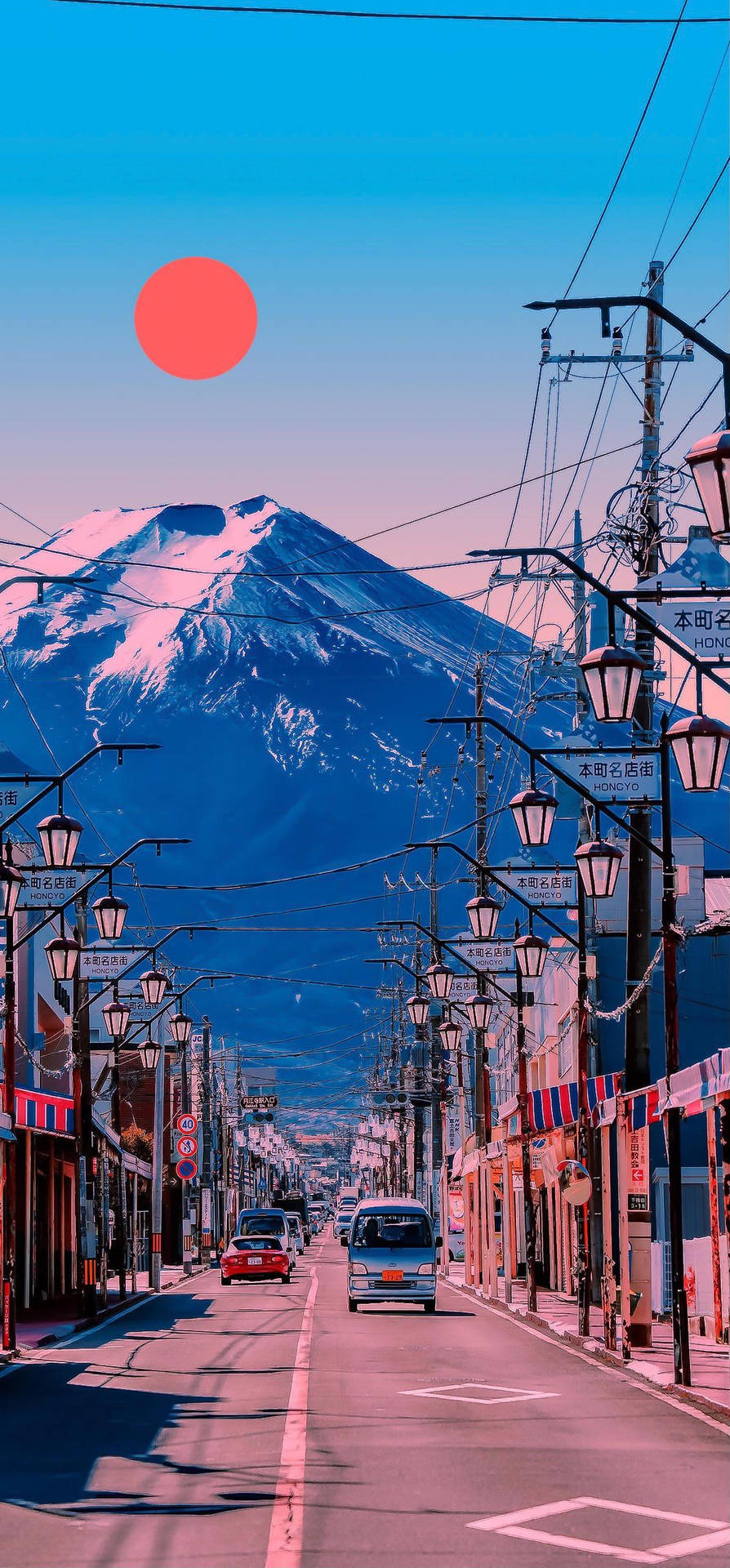 Vibesdo Monte Fuji Do Japão. Papel de Parede