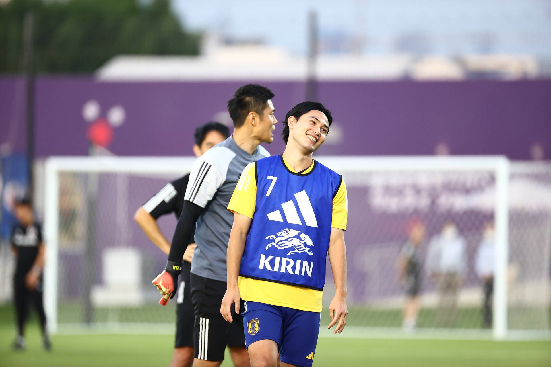 Japan National Football Team Chilling Takumi Minamino
