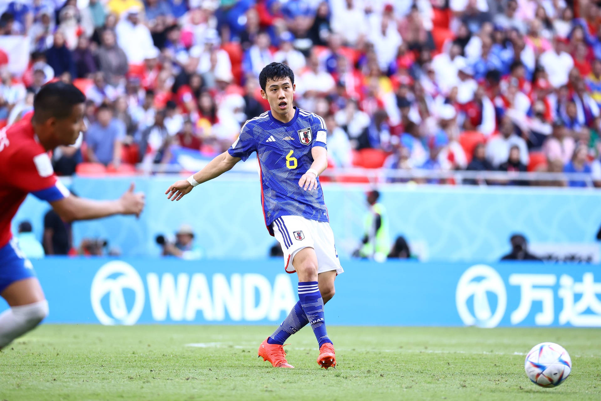 Japan National Football Team Endo Versus Costa Rica Wallpaper