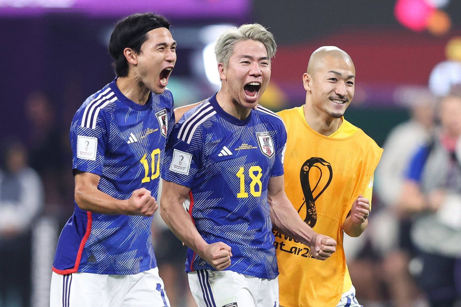 Japan National Football Team Hyped Up Wallpaper