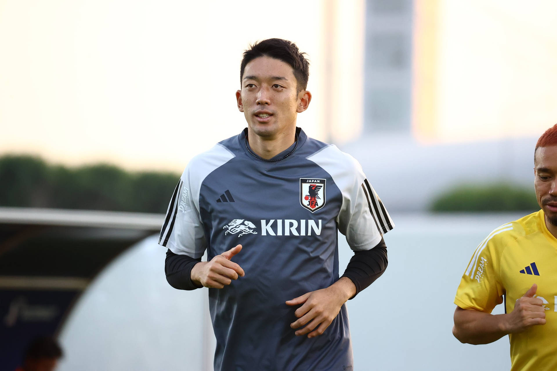 Japan National Football Team Jogging Shuichi Gonda