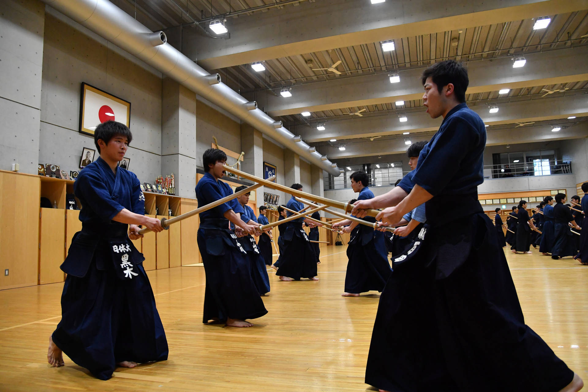 Download Japan Sports Education University Kendo Club Students Wallpaper |  