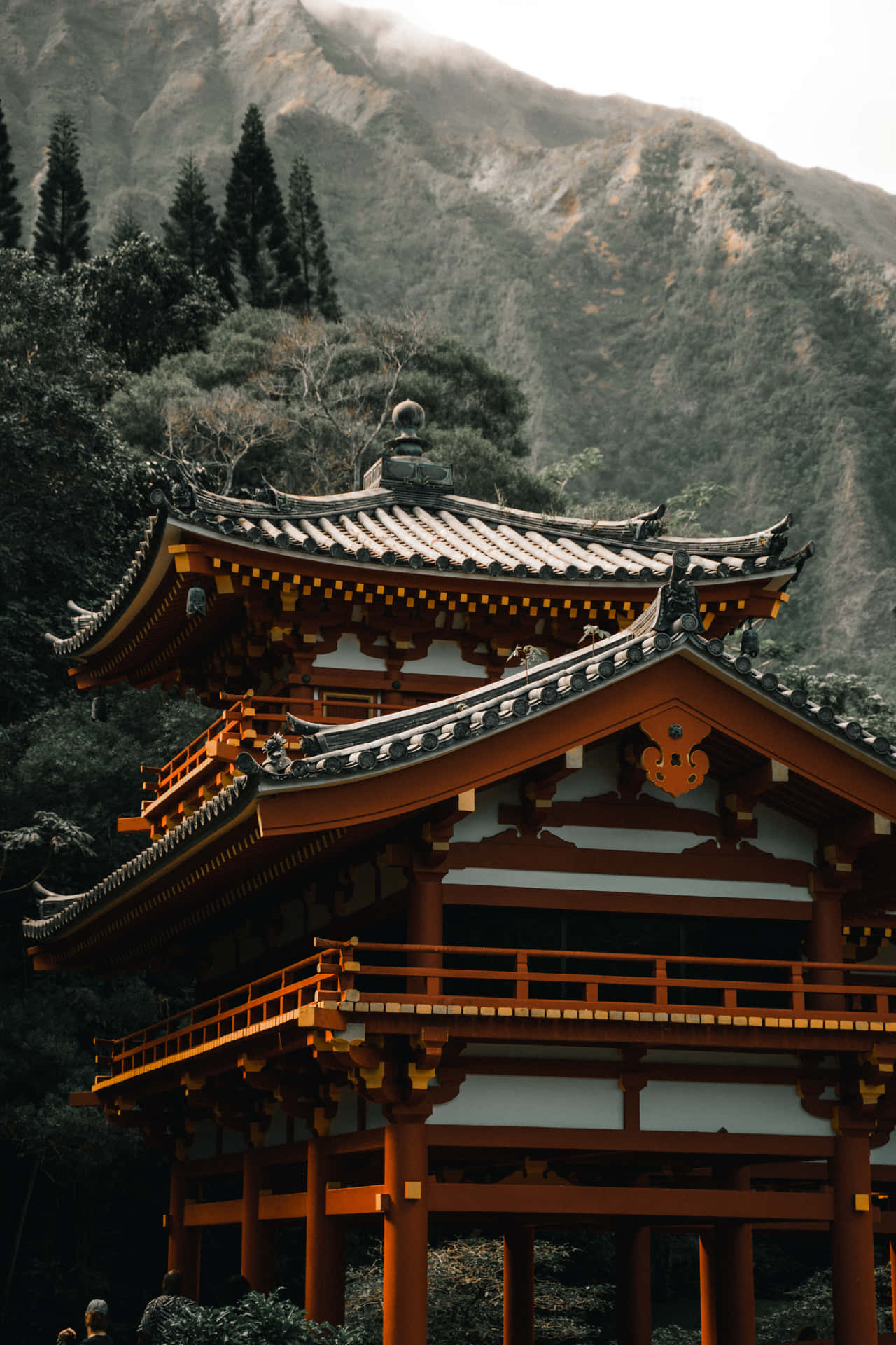 Dieschönheit Der Traditionellen Japanischen Architektur