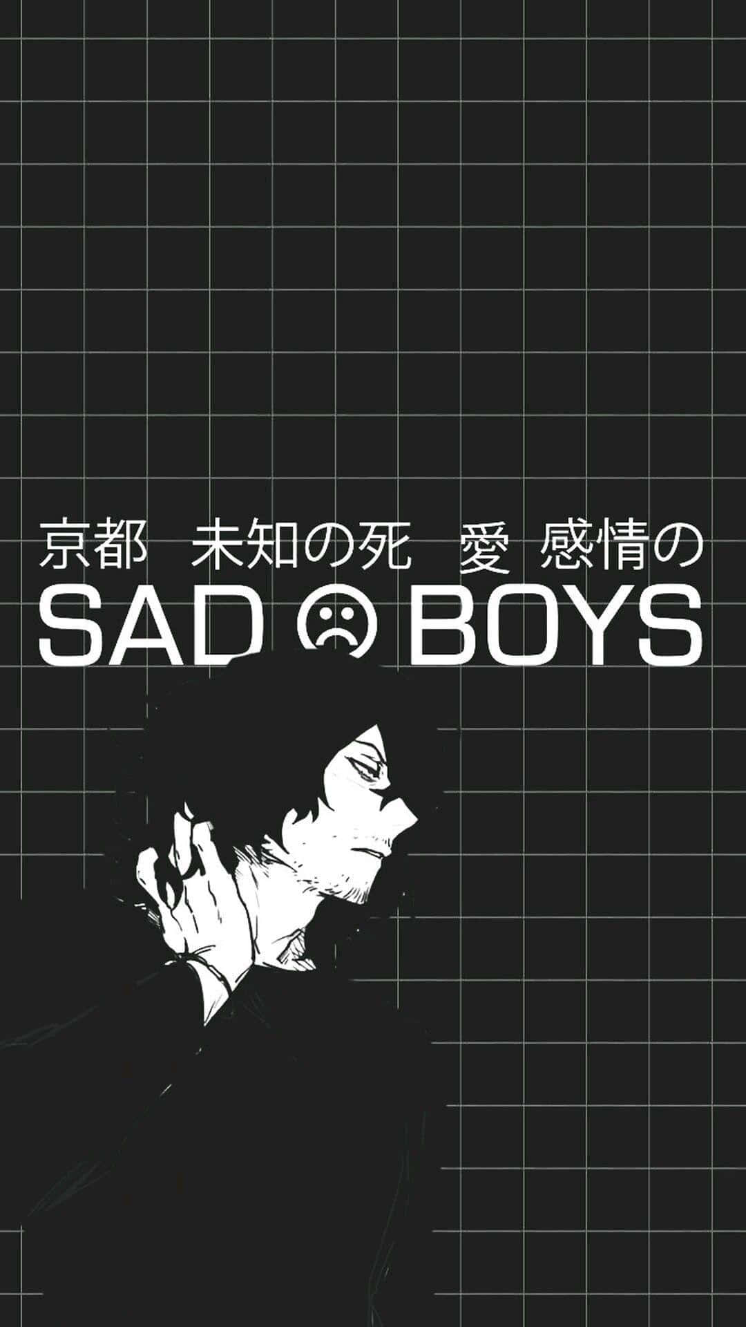 Sad Boys Japanese Aesthetic Black Wallpaper