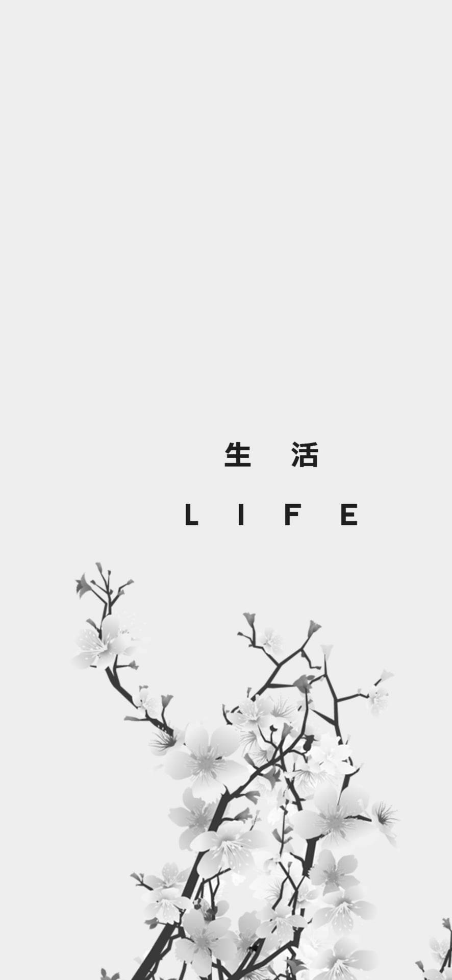 Japanese Aesthetic Iphone Life Quote Wallpaper