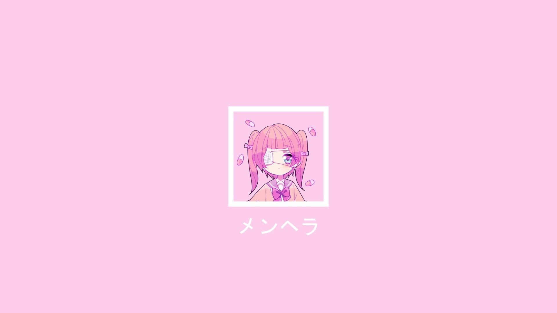 Japanese Anime Girl Desktop Pink Aesthetic Wallpaper