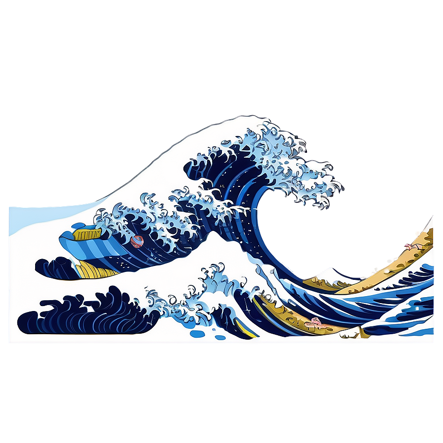 Download Japanese Art Wave Kanagawa Png Lsv88 | Wallpapers.com