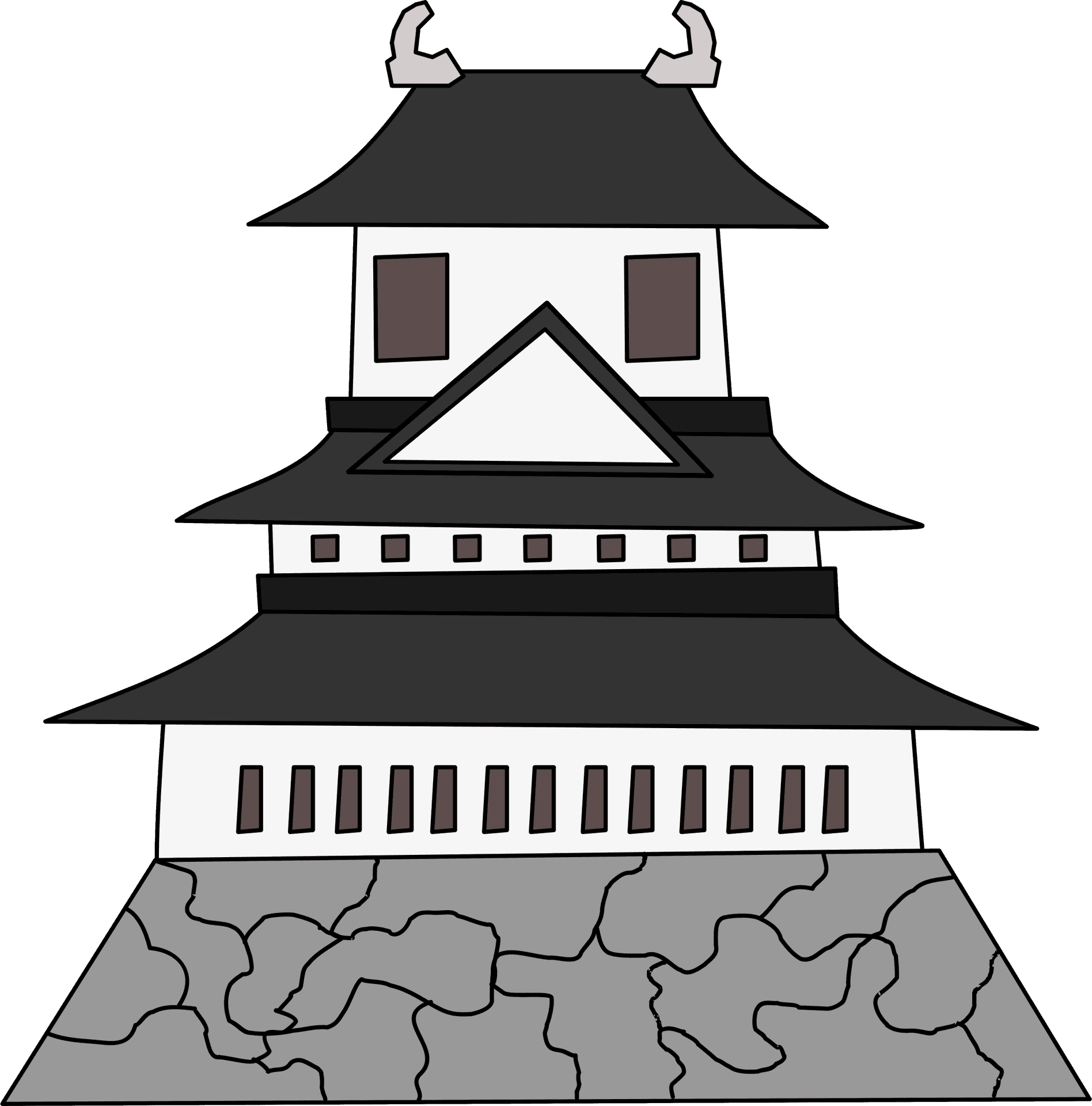 Japanese Castle Illustration.png PNG
