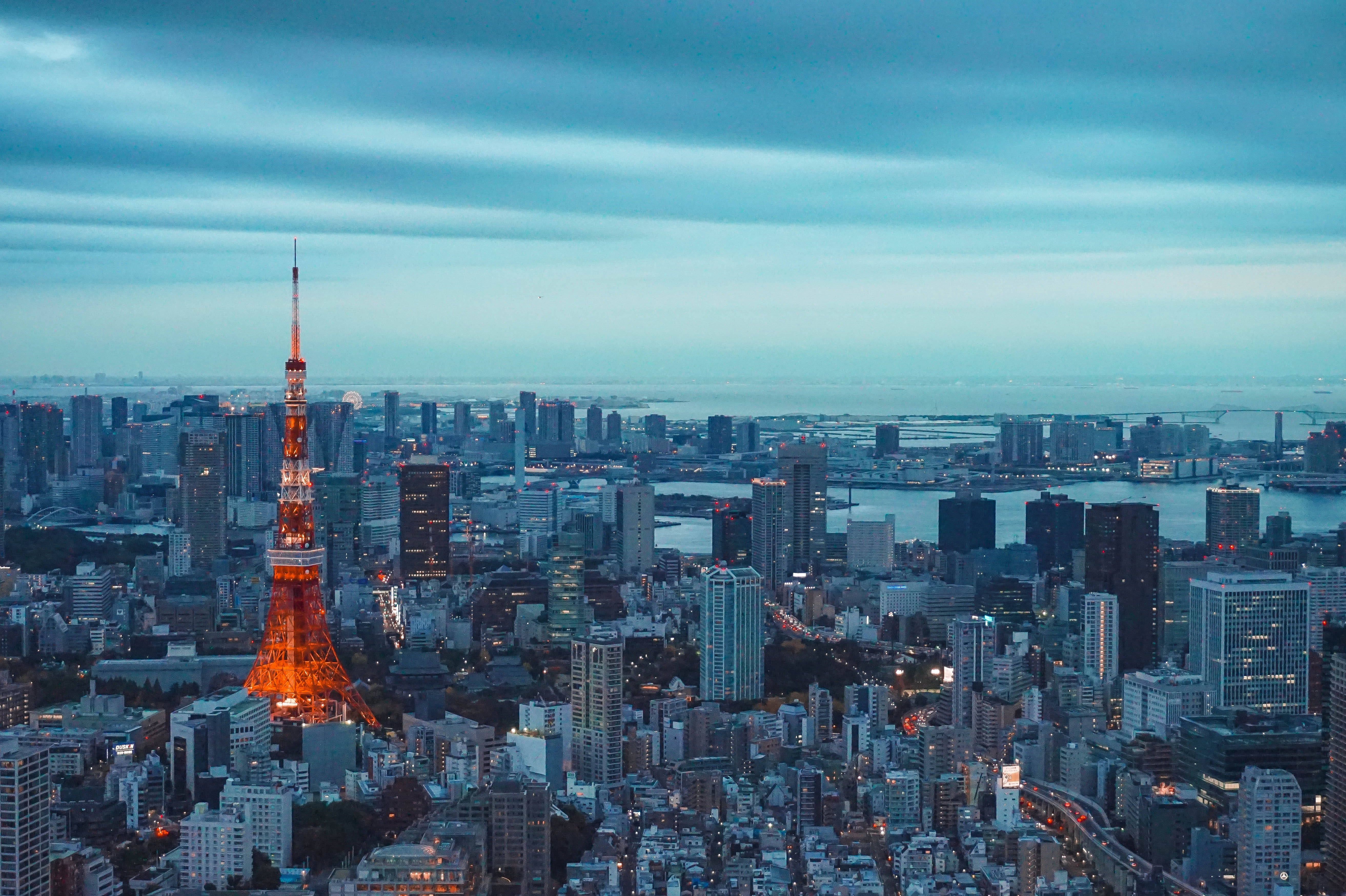 Japanese Hd Tokyo Tower Aerial View Wallpaper