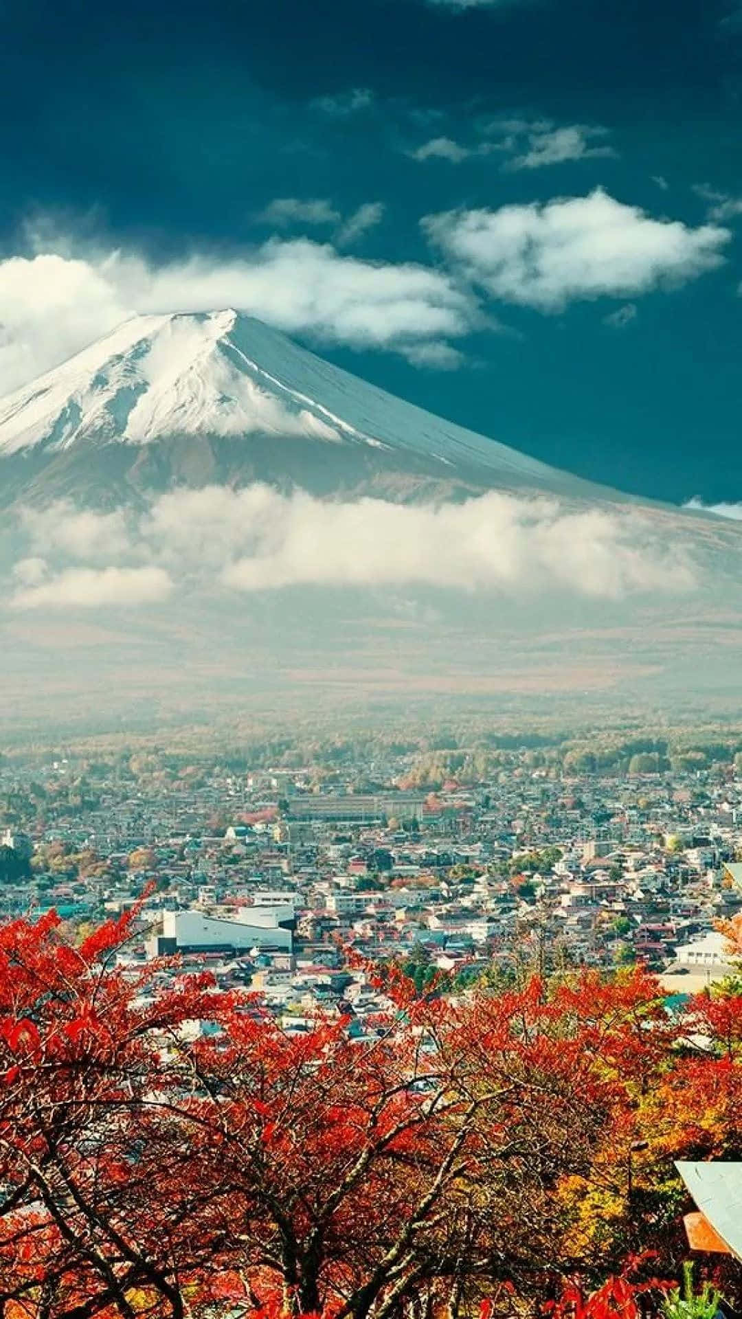 Papel De Parede Do Monte Fuji Japonês Para Iphone. Papel de Parede