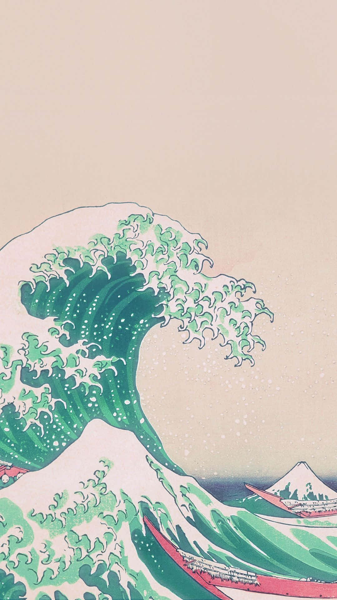 The Great Wave Off Kanagawa Japanese Iphone Wallpaper