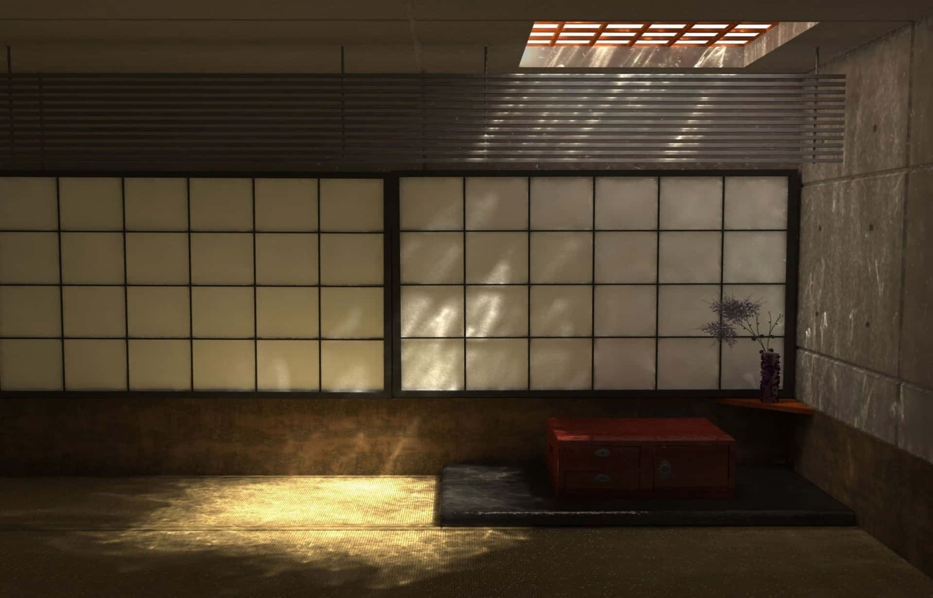Japanese Minimalist House Interior Zen Wallpaper